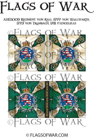 AHES009 Regiment von Rall (1777 von Wöllwarth, 1779 von Trümbach, 1781 d'Angelelli)