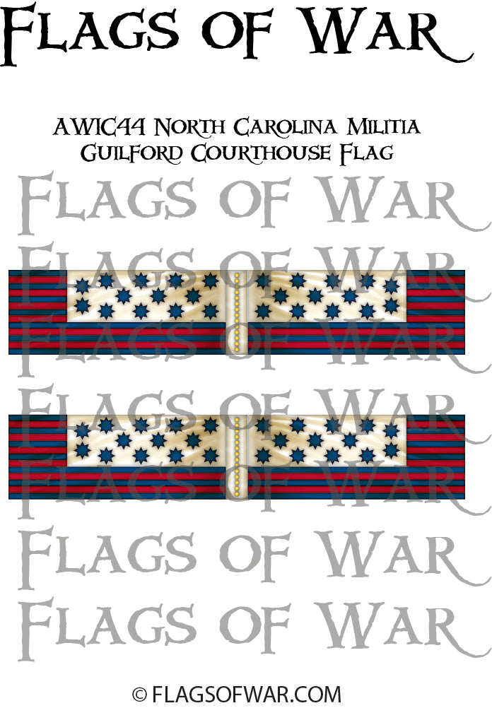 AWIC44 North Carolina Militia - Guilford Courthouse Flag – Flags of War