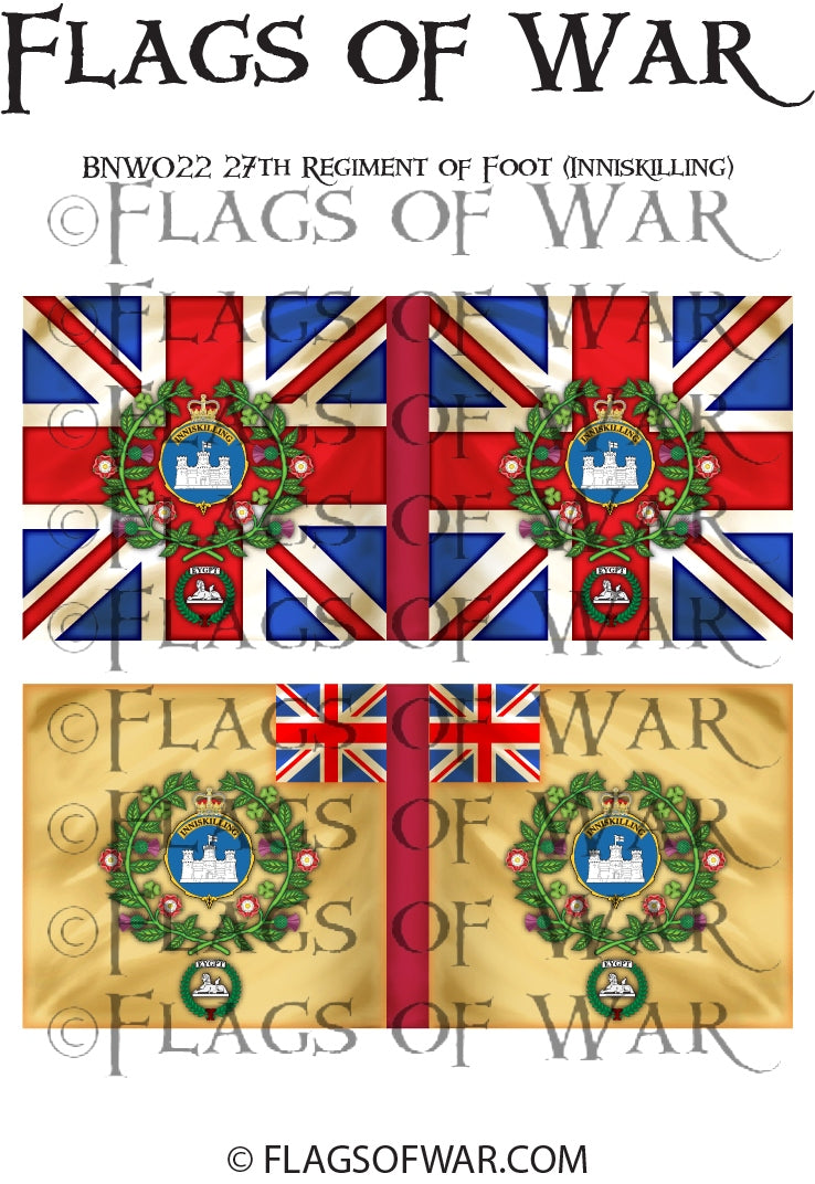 NAPB022 27th Regiment of Foot (Inniskilling) – Flags of War