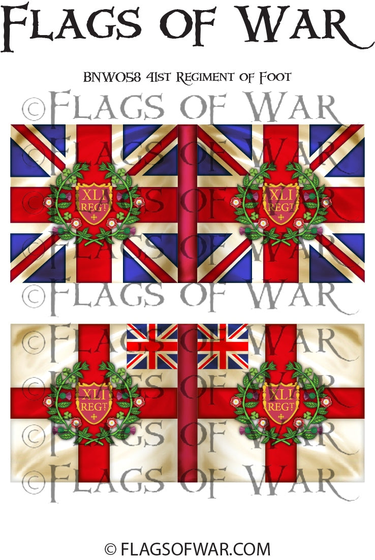 NAPB058 41st Regiment of Foot – Flags of War