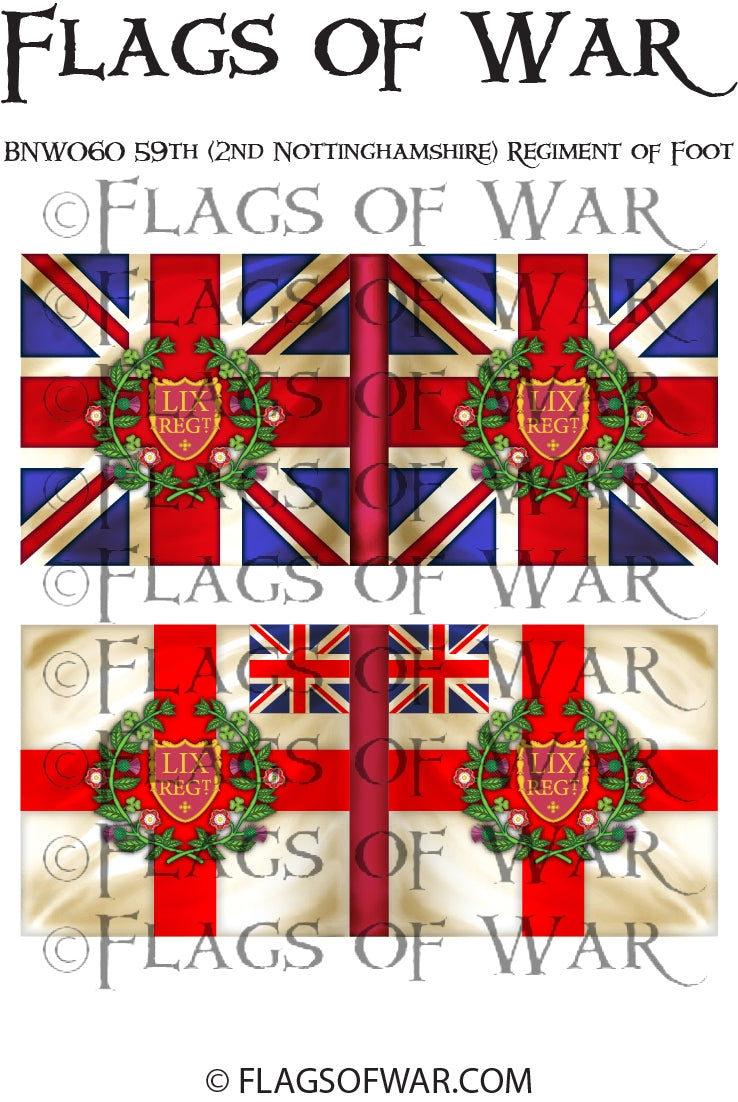 NAPB060 59th (2nd Nottinghamshire) Regiment of Foot – Flags of War